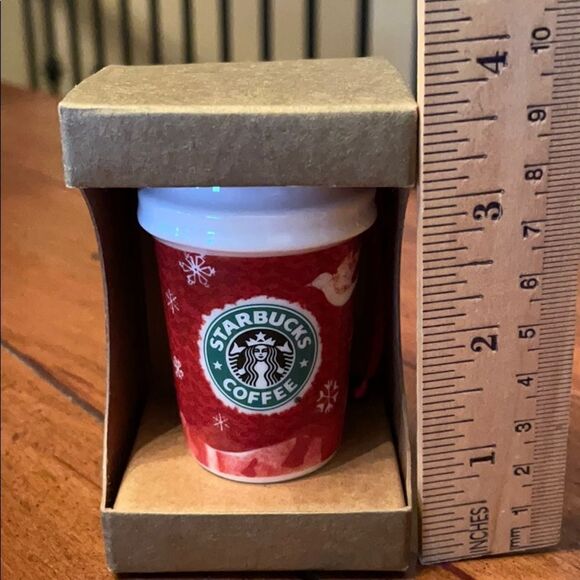 2008 Starbucks Ceramic Coffee Cup Ornament - Picture 2 of 4